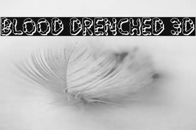 Blood Drenched 3D Font examples