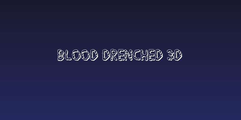 Blood Drenched 3D Social Header