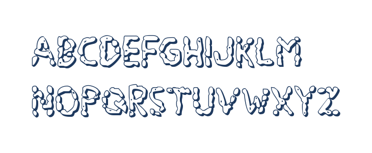 Blood Drenched 3D Lowercase