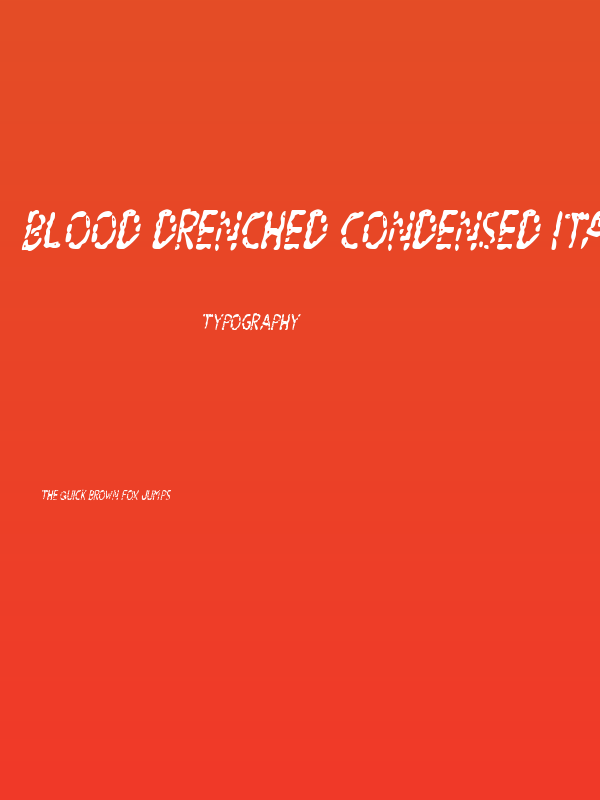 Blood Drenched Condensed Ital Poster
