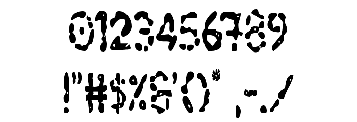 Blood Drenched Condensed Font OTHER CHARS
