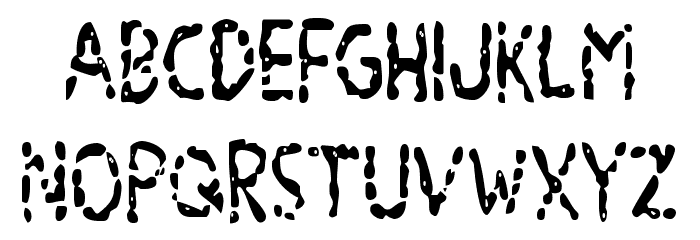 Blood Drenched Condensed Font LOWERCASE