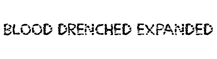 Blood Drenched Expanded  les polices de caractères gratuit tlcharger