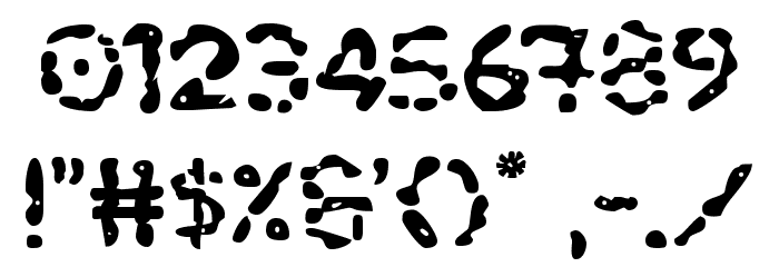 Blood Drenched Expanded Font OTHER CHARS