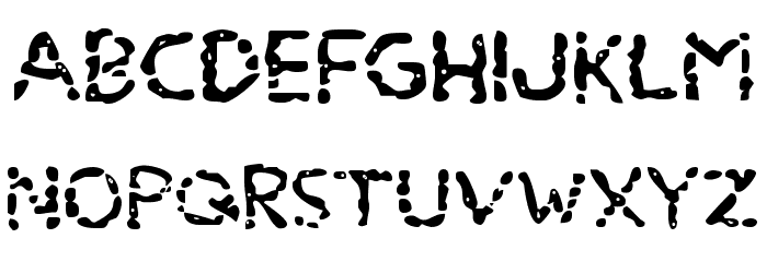 Blood Drenched Expanded Font LOWERCASE