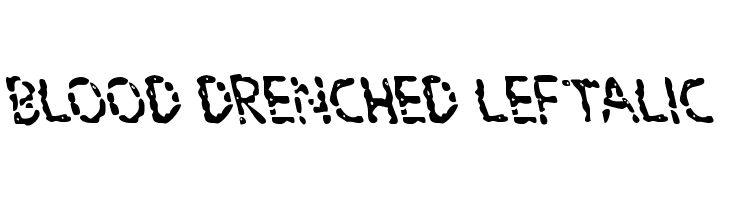 Blood Drenched Leftalic  フリーフォントのダウンロード