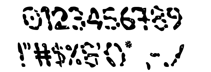Blood Drenched Leftalic Font OTHER CHARS