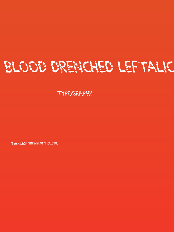 Blood Drenched Leftalic Poster
