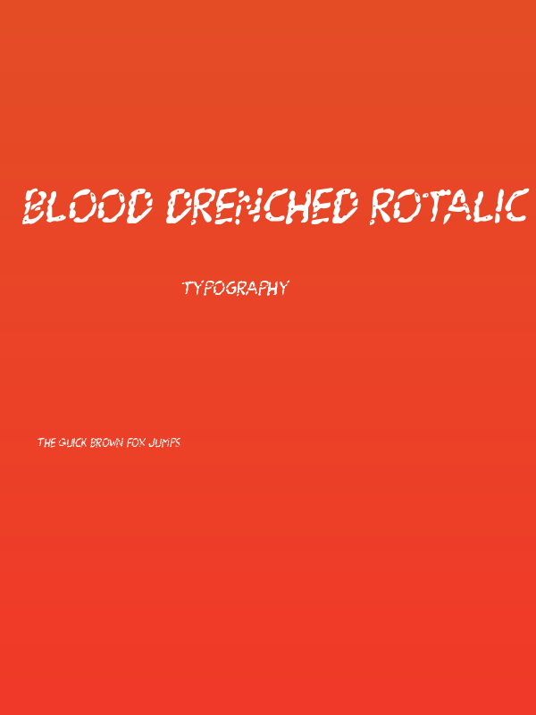 Blood Drenched Rotalic Poster