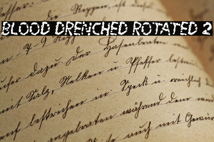 Blood Drenched Rotated 2 Example 3