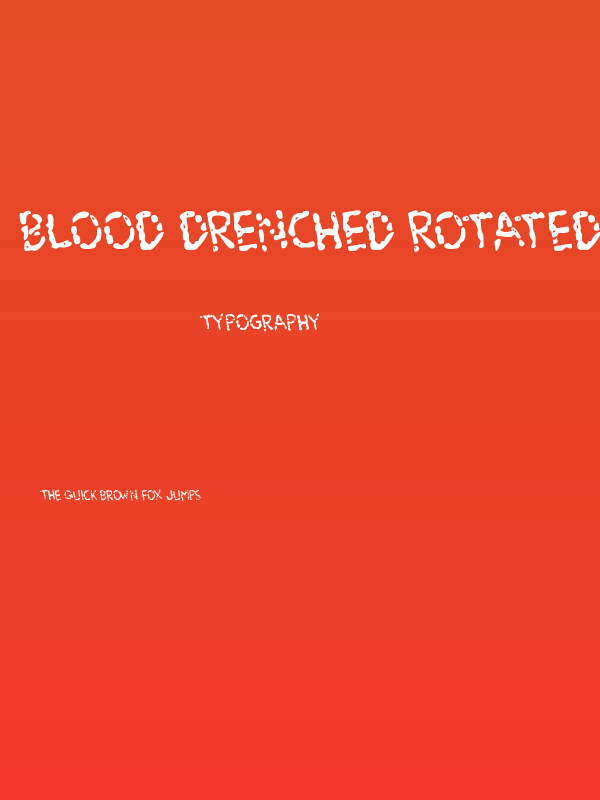 Blood Drenched Rotated Poster