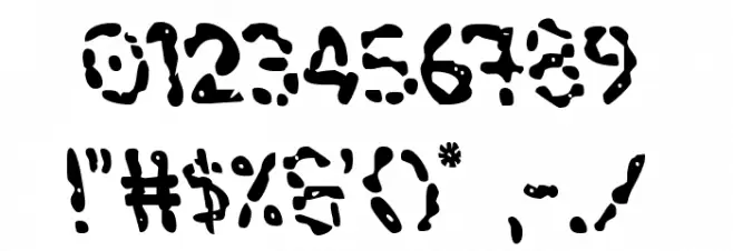 Blood Drenched Semi-Leftalic Font OTHER CHARS
