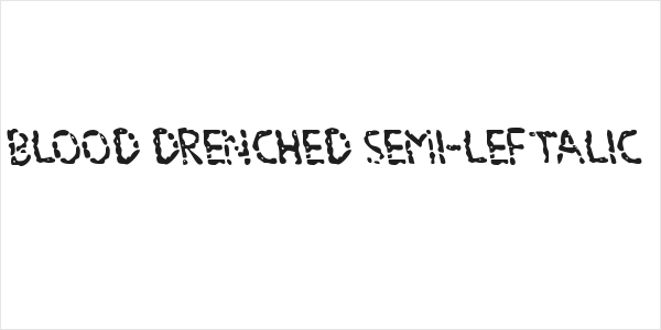 Blood Drenched Semi-Leftalic Logo
