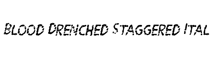 Blood Drenched Staggered Ital  لخطوط تنزيل