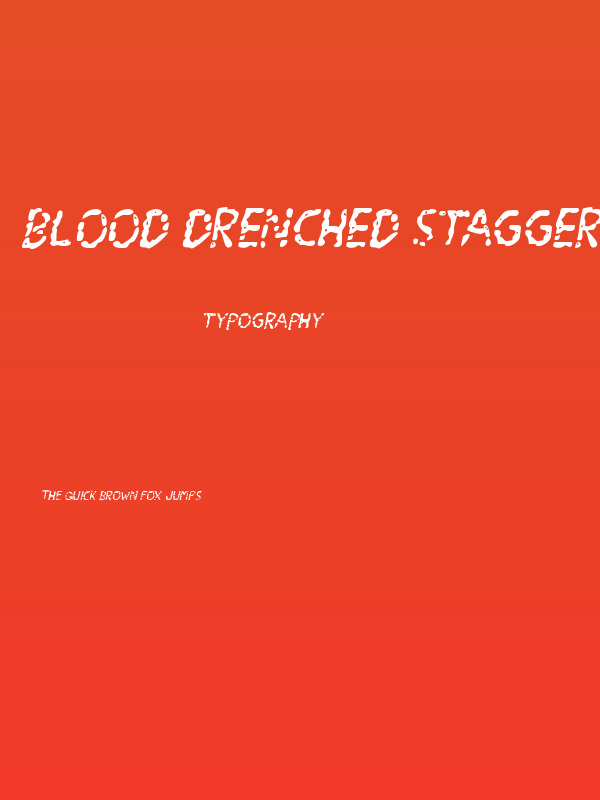 Blood Drenched Staggered Ital Poster