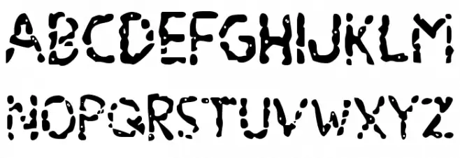 Blood Drenched Staggered Schriftart Groß