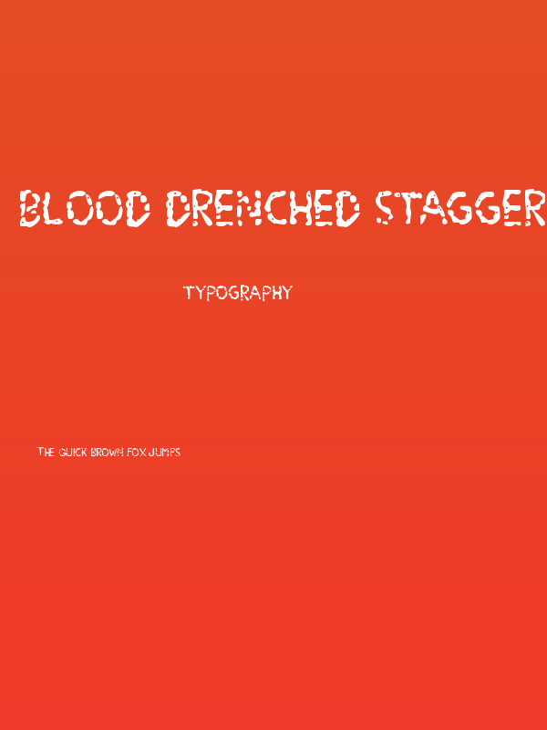 Blood Drenched Staggered Poster