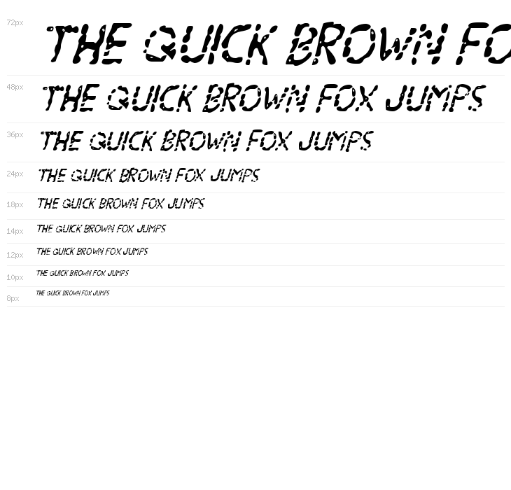 Blood Drenched Super-Italic Waterfall