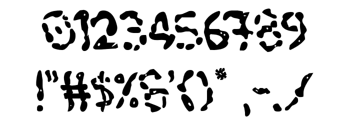 Blood Drenched Wavy Font OTHER CHARS