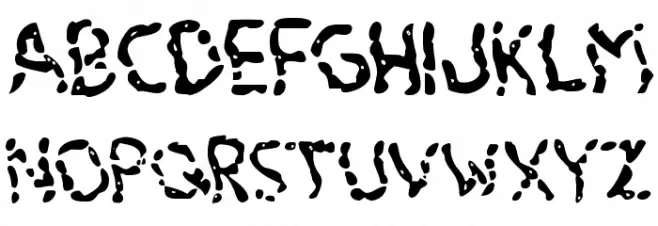 Blood Drenched Wavy Schriftart Groß