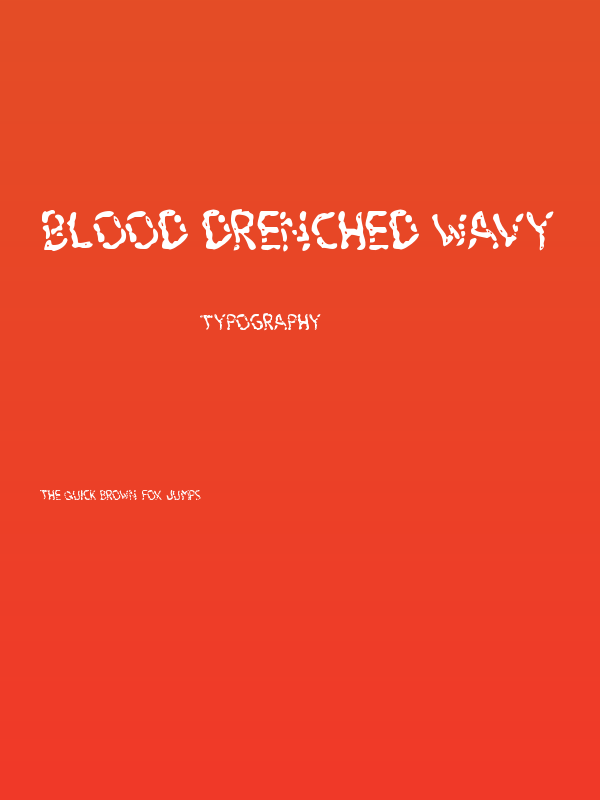 Blood Drenched Wavy Poster
