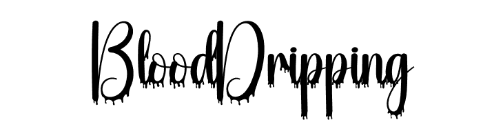 Blood Dripping  les polices de caractères gratuit tlcharger