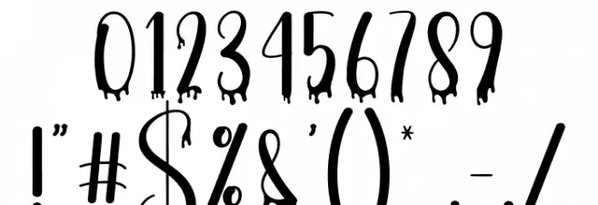 Blood Dripping خط محارف أخرى