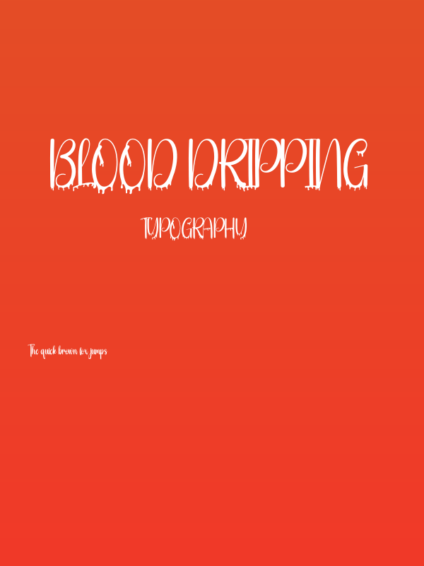 Blood Dripping Poster