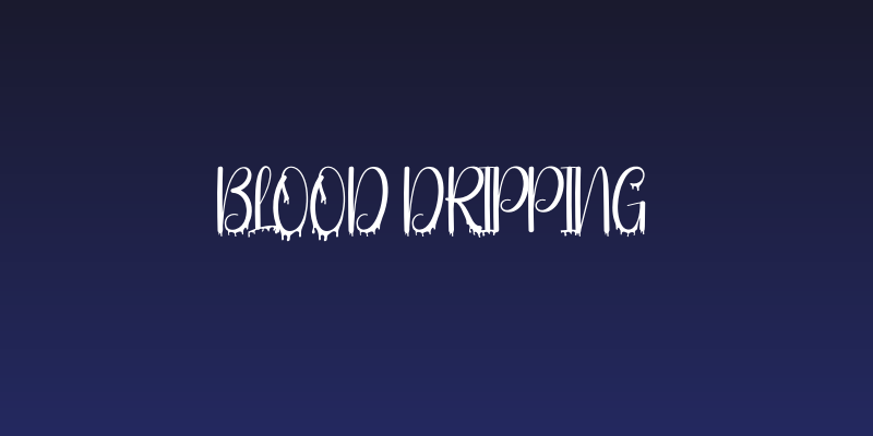 Blood Dripping Social Header
