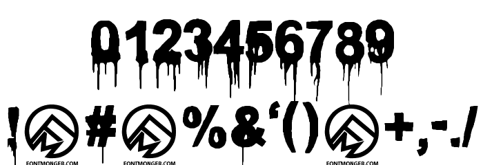 Blood Lust Font OTHER CHARS