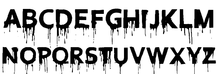 Blood Lust Font LOWERCASE