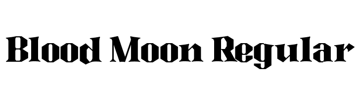 Blood Moon Regular  Free Fonts Download
