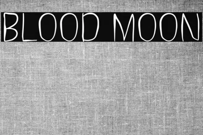 Blood Moon Font examples