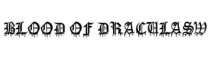 Blood Of DraculaSW  les polices de caractères gratuit tlcharger