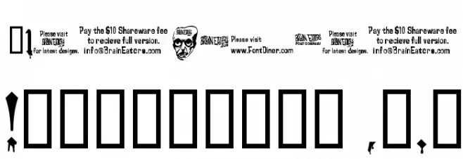 Blood Of DraculaSW Font OTHER CHARS