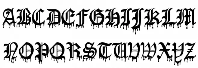 Blood Of DraculaSW 字体 大写