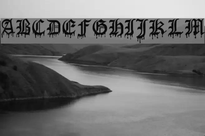 Blood Of Dracula Font examples