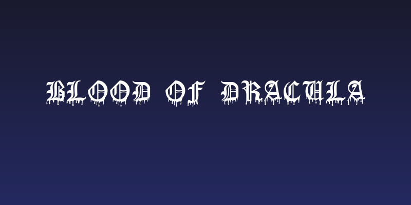 Blood Of Dracula Social Header