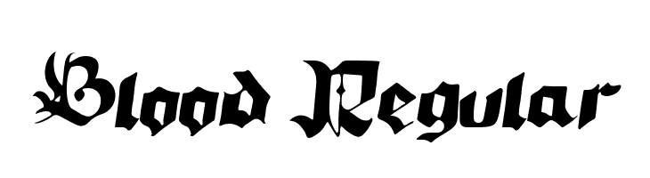 Blood Regular  免费字体下载