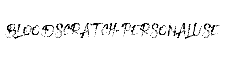 Blood Scratch - Personal Use  baixar fontes gratis