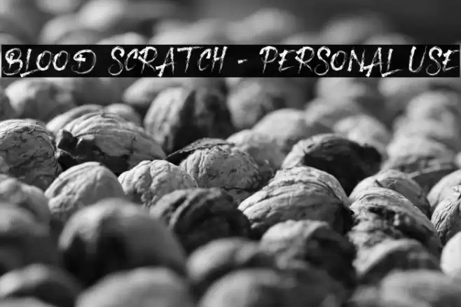 Blood Scratch - Personal Use Font examples