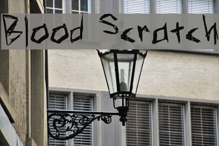 Blood Scratch Font examples