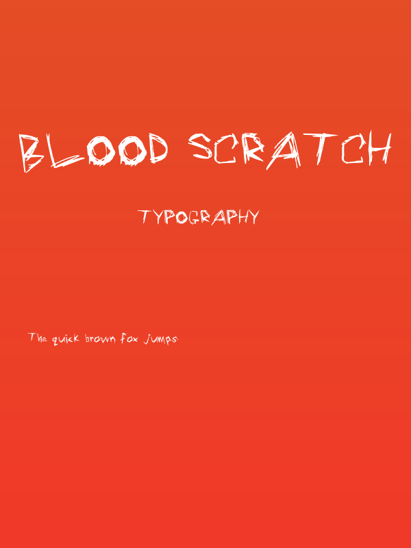 Blood Scratch Poster