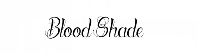 Blood Shade  les polices de caractères gratuit tlcharger