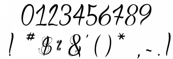 Blood Shade Font OTHER CHARS