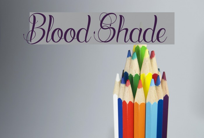 Blood Shade Font examples