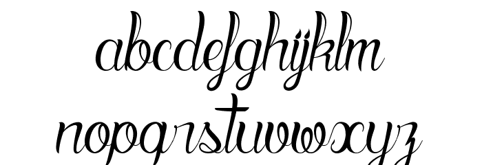 Blood Shade Font LOWERCASE