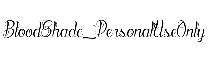 Blood Shade_PersonalUseOnly  font caratteri gratis