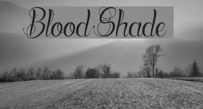 Blood Shade Font examples