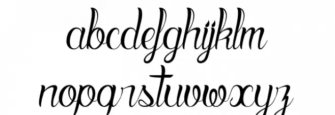 Blood Shade Schriftart Kleinbuchstaben